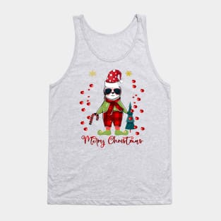 Christmas Sloth Gift/ Buffalo Plaid sloth/ Funny Slothing Tank Top